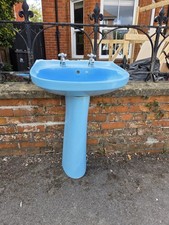 Vintage blue bathroom for sale  SHERBORNE