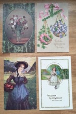 Używany, 4 Sztuki Stare Pocztówki Około 1919 r. old postcards na sprzedaż  PL