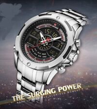 NAVIFORCE Watches Mens Waterproof Analog Alarm Digital Quartz    $$$ comprar usado  Enviando para Brazil