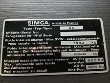 Simca 1501 plaque d'occasion  Maure-de-Bretagne