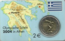 Euro commemorative grecia usato  Genova