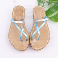 Sandália Feminina Via Capri 34 Tamanho 37 7 Biqueira Azul Loop Slide Caprese Itália Feita à Mão comprar usado  Enviando para Brazil
