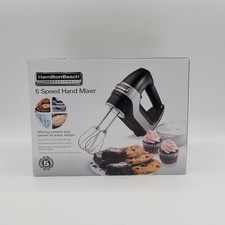 Hamilton Beach Professional 5 velocidades mixer manual preto com encaixe no estojo de armazenamento, usado comprar usado  Enviando para Brazil