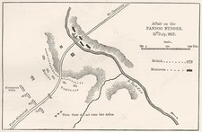 Usado, ÍNDIA. Plano do caso em Pandoo Nuddee c1880 mapa antigo gráfico comprar usado  Enviando para Brazil