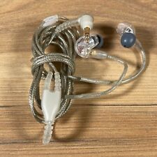 Fones de ouvido intra-auriculares Shure com fio transparente 3,5 mm isolamento de som profissional graves profundos comprar usado  Enviando para Brazil