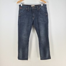 Wrangler Spencer denim jeans mens 31 navy blue slim tapered cotton 108438 na sprzedaż  Wysyłka do Poland