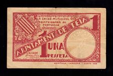 F.C. TEIA (BARCELONA) , 1 PESSETA , MBC- . comprar usado  Enviando para Brazil