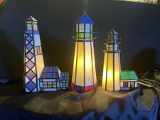 Stained glass lighthouses for sale  San Carlos