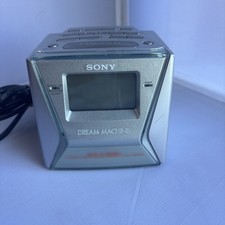 Rádio despertador Sony Dream Machine AM/FM/TV/alerta meteorológico com soneca ICF-C153V comprar usado  Enviando para Brazil