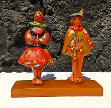 FOLK PAIR GÓRALERS figurka '50 Butterscotch bursztynowy kolor bakelit vintg na sprzedaż  PL