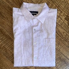 Camisa masculina Marc Anthony luxo slim fit rosa claro com botões média, usado comprar usado  Enviando para Brazil