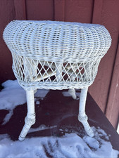 Vintage white wicker for sale  Shoreham