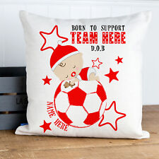 Christening football cushion for sale  BRIDGNORTH