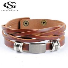 Bracelet cuir marron d'occasion  Villeurbanne