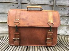 Bolsa Vintage Couro Genuíno Masculina Nova Retro Messenger Laptop Ombro Marrom 15"" comprar usado  Enviando para Brazil