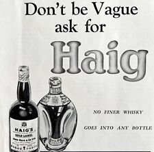 Haig Gold Label Scotch Whisky 1952 Publicidade Destilaria Importada do Reino Unido DWII8 comprar usado  Enviando para Brazil