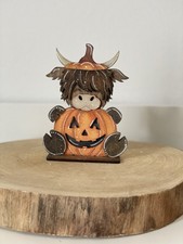 Handbemalte holzfigur kuh gebraucht kaufen  München