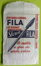 Bustina pubblicitaria fila usato  Italia
