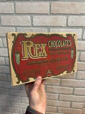 Caixa de exibição vintage 1920 Rex Chocolates Store Milwaukee WI American Candy Co comprar usado  Enviando para Brazil