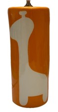 Abajur de mesa Alex Marshall Studio laranja girafa cerâmica 20,5" altura artista cantado comprar usado  Enviando para Brazil