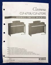 Clavinova Yamaha Piano Digital esquema do circuito/CLP-470R 470PE comprar usado  Enviando para Brazil