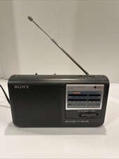 Usado, Sony ICF-36 Rádio Portátil 4 Bandas Tempo/TV/AM FM Bateria ou AC Testado Funciona! comprar usado  Enviando para Brazil