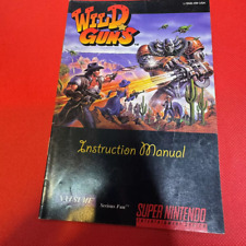 Wild Guns Super Nintendo, 1995 Autêntico Raro Snes Manual Apenas Difícil de Encontrar HTF, usado comprar usado  Enviando para Brazil