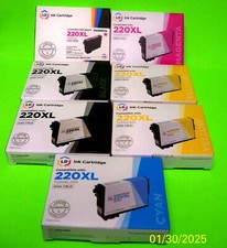 Usado, Lote de 7 cartuchos de tinta LD compatíveis com 220XL-2-MAG, CIANO, 2-BLK, 2YEL comprar usado  Enviando para Brazil