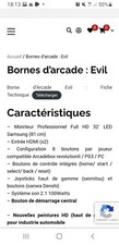 Borne arcade evil d'occasion  Oloron-Sainte-Marie