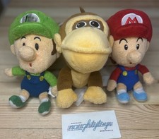 Lote de Pelúcia World of Nintendo Baby (3) Baby Donkey Kong, Mario, Luigi 5" Pelúcia 👀 comprar usado Lote de Pelúcia World of Nintendo Baby (3) Baby Donkey Kong, Mario, Luigi 5" Pelúcia 👀 comprar usado  Enviando para Brazil