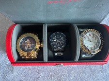 Conjunto de 3 Invicta edição limitada relógio raro com caixa de couro cobra comprar usado  Enviando para Brazil