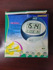 Relógio de parede digital 27cm / relógio de mesa com temperatura de calendário - Azul, usado comprar usado  Enviando para Brazil