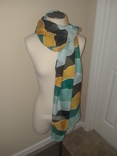 Printed village turquoise for sale  Farragut