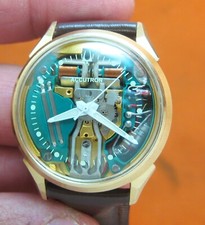 REPARADO 214 ACCUTRON SPACEVIEW 10KT. RELÓGIO MASCULINO DIAPASÃO CHEIO DE OURO M6 comprar usado  Enviando para Brazil