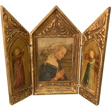 Vintage religious triptych for sale  UK
