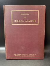 Manual of Surgical Anatomy By Tom Jones And W. Shepard (1945) segunda mano  Embacar hacia Argentina