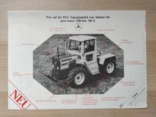 1980 Mercedes-Benz MB-trac 700 S Ciągnik na wszystkie koła [DE] - broszura / ubolewanie na sprzedaż  PL