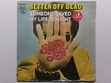 ELTON JOHN BETTER OFF DEAD SOMEONE SAVED MY LIFE DJM 17656 POP ROCK FRANCE comprar usado  Enviando para Brazil