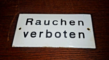 Uralt emailschild rauchen gebraucht kaufen  Crimmitschau