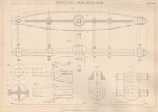 Victorian engineering drawing. for sale  LONDON