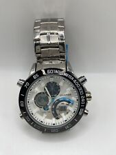 Relógio Quamer masculino analouge e digital prata pulseira de aço inoxidável e mostrador 8288C comprar usado  Enviando para Brazil
