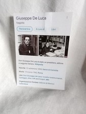Autografo 1945 giuseppe usato  Villa Santo Stefano