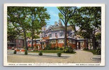 Cartão postal antigo de Wisconsin OSHKOSH Steins The Worlds loja exclusiva 1938 comprar usado  Enviando para Brazil