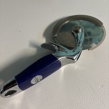 Raro AZUL KitchenAid Professional Empire cortador de pizza roda protetor de dedo 2002 comprar usado  Enviando para Brazil