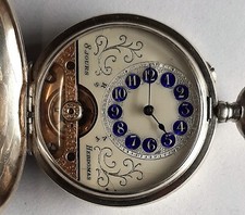 Silver pocket watch HEBDOMAS  8 days na sprzedaż  PL