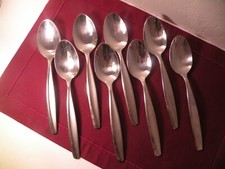 8 colheres de sopa ovais Cambridge aço inoxidável lumina areia cetim acento brilhante 8", usado comprar usado  Enviando para Brazil