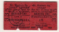 Railway ticket gwr for sale  MIDHURST