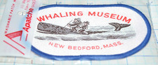 MUSEU DA BALEIA NOVO BEDFORD MASSACHUSETTS VINTAGE TECIDO NOVO ADESIVO LEMBRANÇA comprar usado  Enviando para Brazil