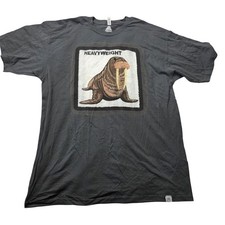 Usado, Camiseta masculina arte gráfica GG Upper Playground peso pesado morsa comprar usado  Enviando para Brazil