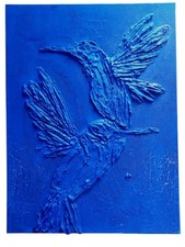 Art abstrait bleu d'occasion  Allaire